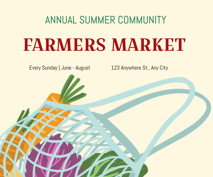 Farmers market Medium Reghoek template
