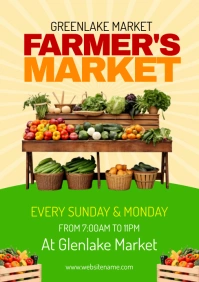 Farmers Market Flyer A5 template