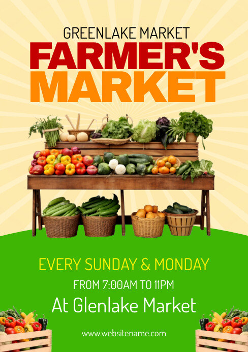 Farmers Market Flyer Template | PosterMyWall