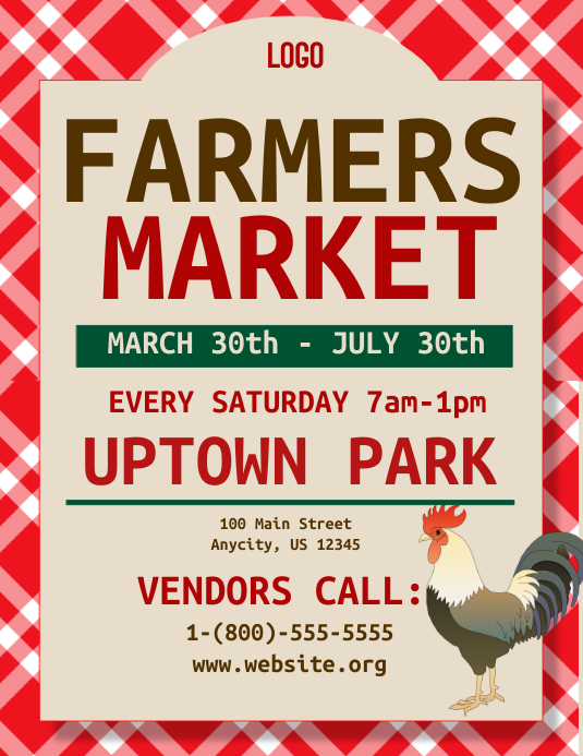 Farmers Market Flyer Template Free Printable Templates