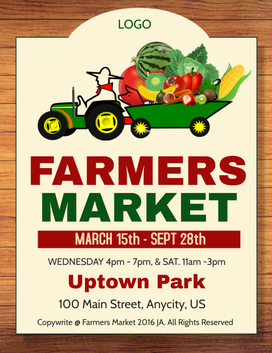 Farmers Market Template PosterMyWall farmers-market-template-postermywall