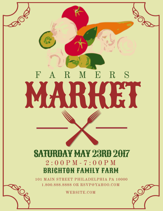 Farmers Market Template | PosterMyWall