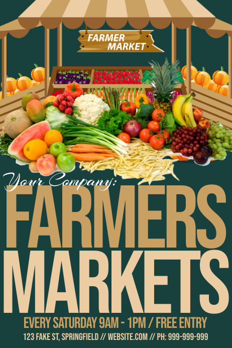 Copy of Farmers Market Poster | PosterMyWall