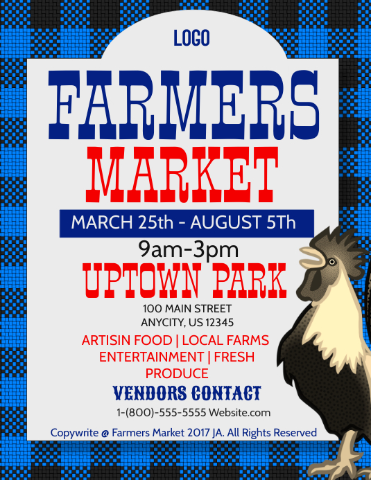 Farmers Market Flyer (US Letter) template