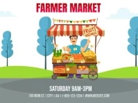 Farmers Market Yard Sign template
