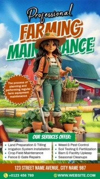 Farming Maintenance Ads Instagram-Reel template