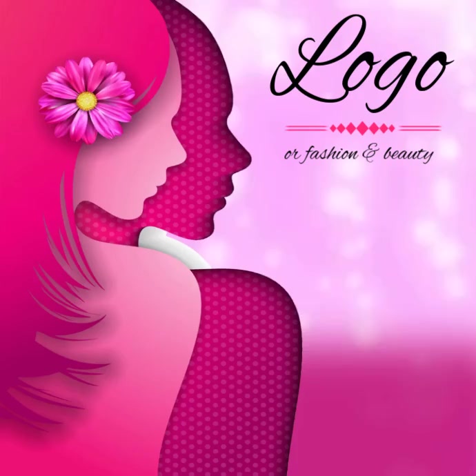 fashion & beauty logo SOCIAL MEDIA TEMPLATE Ilogo