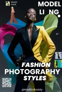 Fashion & Photography Plakat template