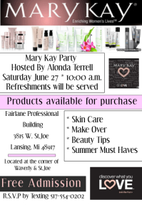 Customizable Design Templates For Mary Kay Postermywall