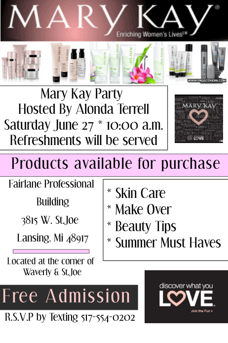 Fashion And Beauty Mary Kay Template Postermywall