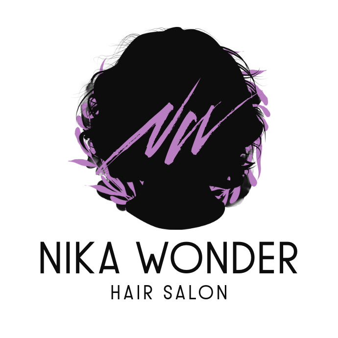 Fashion Beauty Silhouette Hair Salon Logo template