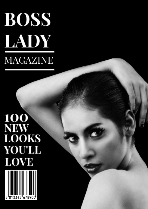 Fashion Book Cover Printable A6 template