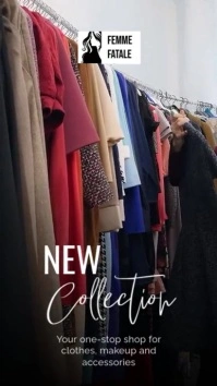 Fashion business tiktok reel 数字显示屏 (9:16) template