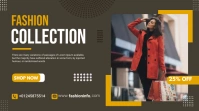 fashion cloth sale flyer Digital Display (16:9) template
