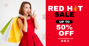 fashion cloth sale flyer Facebook-annonce template