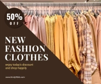 Fashion Clothes Medium Rectangle template