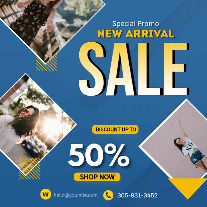 Fashion Clothing Discount Template | PosterMyWall