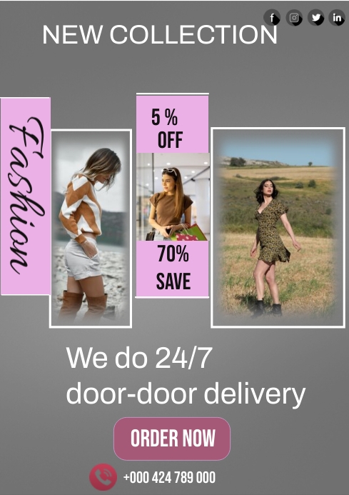 Copy of Fashion Collection Ads | PosterMyWall