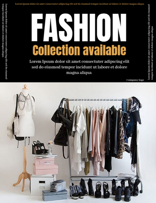 Fashion collection available all style Flyer (US Letter) template