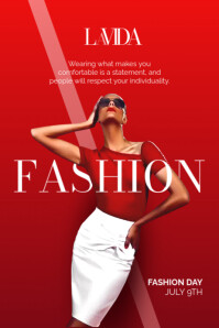 Fashion Model Poster Template | PosterMyWall