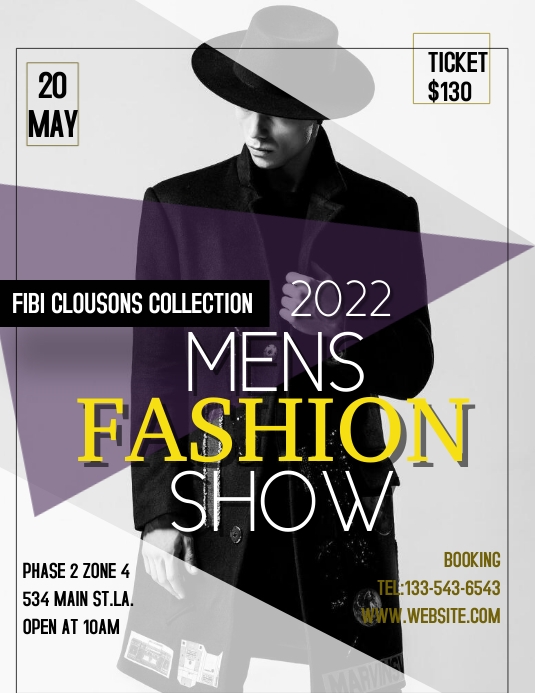 Fashion Folheto (US Letter) template