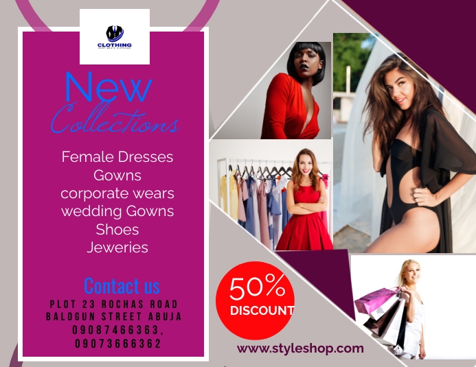 Fashion Pamflet (VSA Brief) template