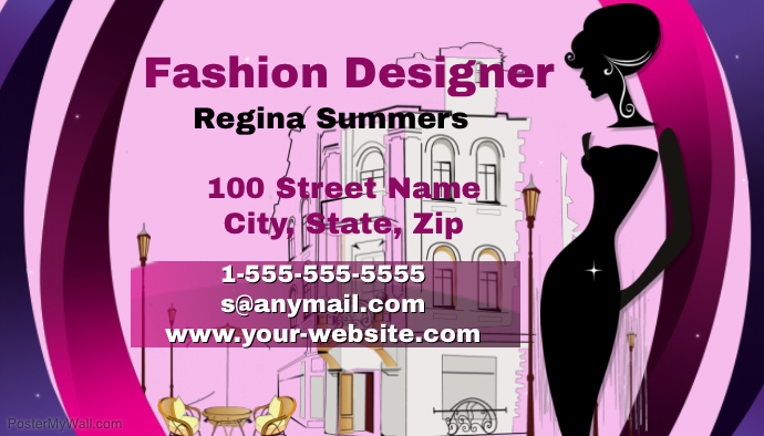 fashion designer business card template postermywall