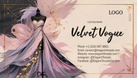 Fashion Designer Business Card  template