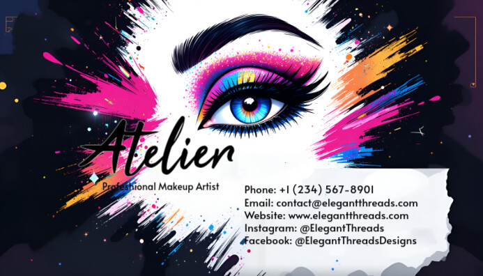 Fashion Designer Business Card  template