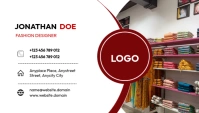 Fashion designer business card template