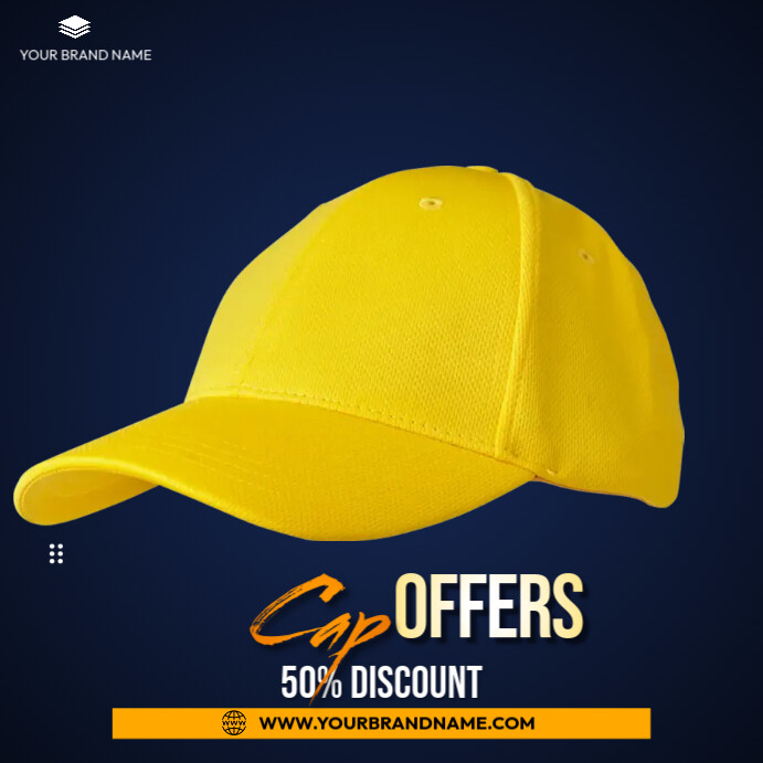 Cap Design Promo Copy of fashion discount cap sale | PosterMyWall