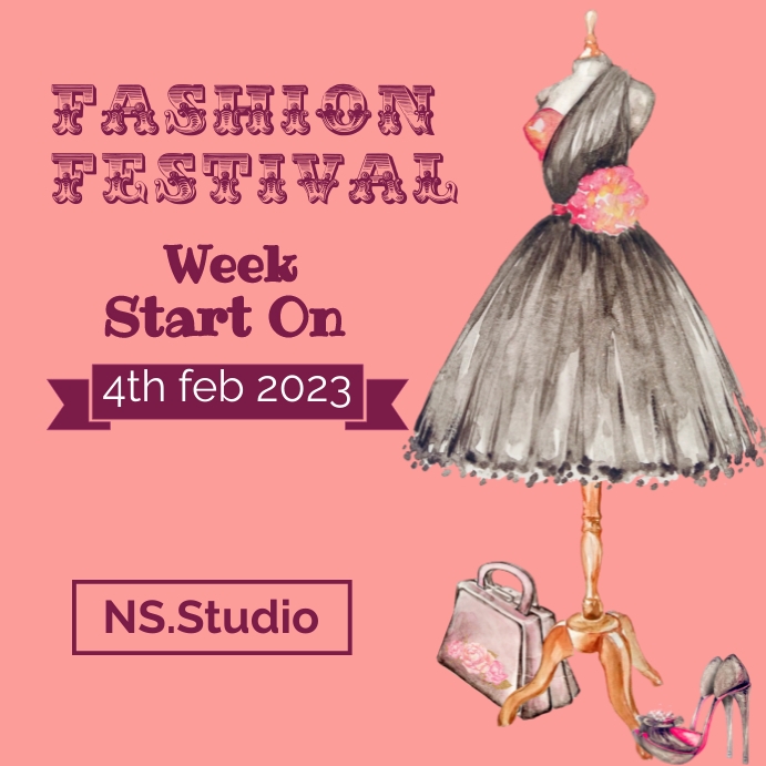 fashion event post template