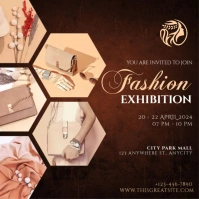 Fashion Exhibition Instagram Post template