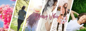White Spring Vibes Facebook-coverfoto Template