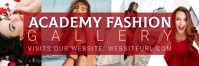 fashion Gallery Twitter cover template