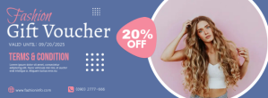 Fashion Gift Voucher Facebook-coverfoto template