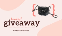 Fashion Giveaway Templates Etiqueta