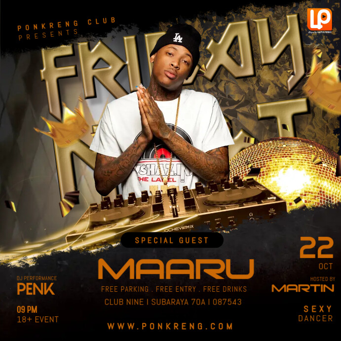 Fashion Hip-hop Rapper Template | PosterMyWall