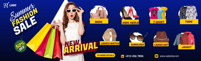Fashion LinkedIn Background Image LinkedIn-baggrundsbillede template