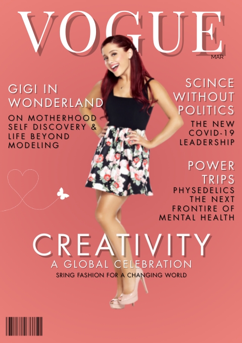 Fashion Magazine Cover Page Design Template Ithempulethi