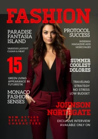 Fashion Magazine A6 template
