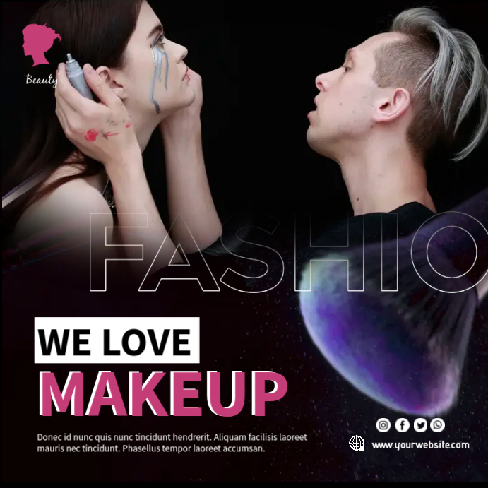 Fashion Makeup Template | PosterMyWall