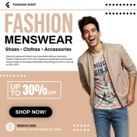 Bruin Fashion Sale Instagram-bericht Template
