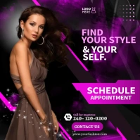 Fashion Model Instagram-bericht template