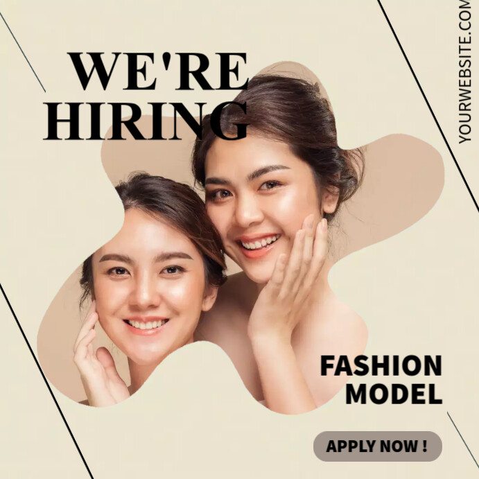 Fashion Model Hiring Ads Template | PosterMyWall
