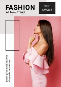Fashion Post Card Flyer A6 template