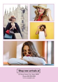 Fashion Product Promotional Flyer A6 template