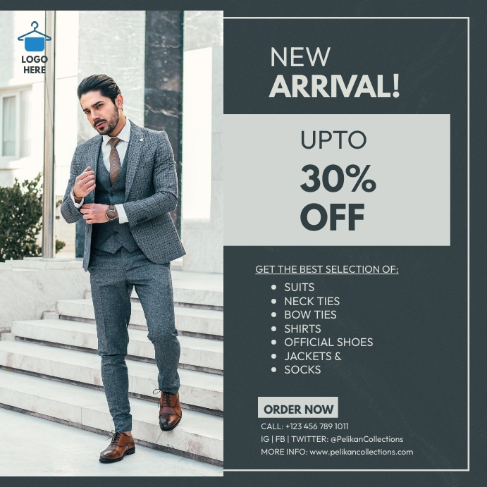 Copy of Fashion retail clothes shopping sale | PosterMyWall