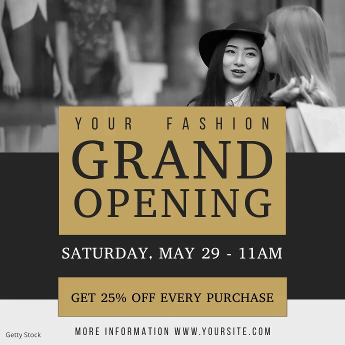 Fashion Retail Grand Opening Square Video