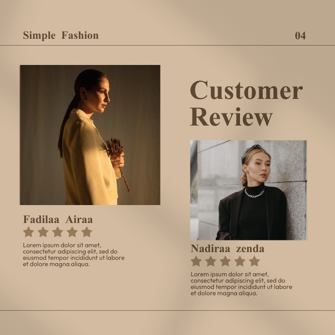 Review. Post Style Fashion Reviews Template | PosterMyWall